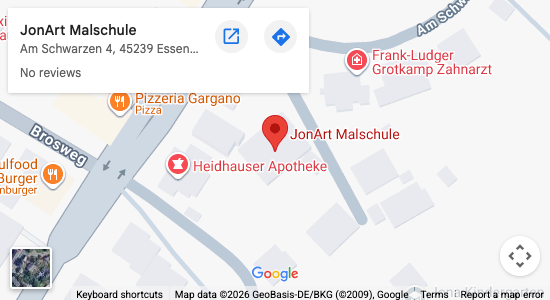 Karte zur JonArt Malschule — zum Vergrößern auf Google Maps klicken